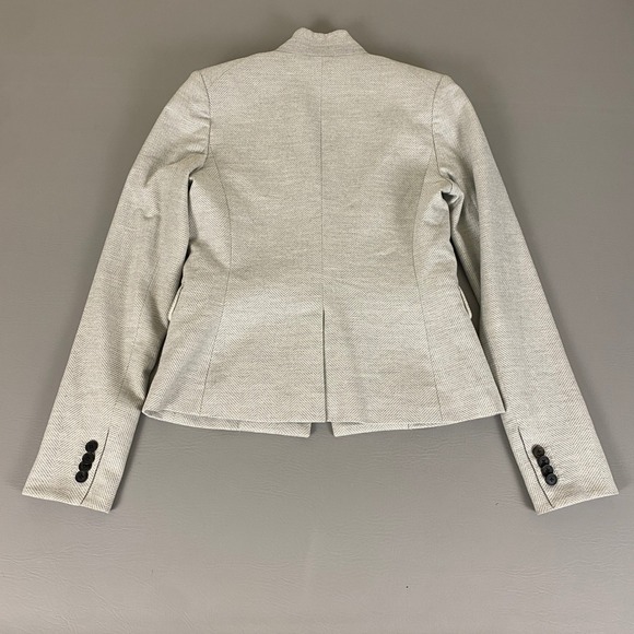 Veronica Beard Herringbone Blazer Women's Size 2 Gray One Button Classic Formal - Picture 16 of 16
